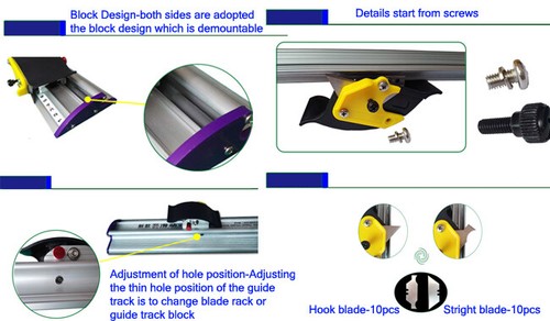 USA Manual Sliding KT Board Trimmer Cutting Ruler for Paper PVC PET Film Cutting - Picture 7 of 19