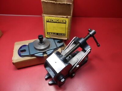 Machinist Tool: Vintage Palmgren Angel Vise #0, w/ Swivel Base, 2-7/16'' (NOS)