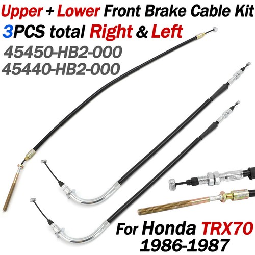 FOR HONDA TRX70 1986-1987 LOWER FRONT BRAKE CABLE LEFT / RIGHT 45440 FOR HONDA TRX70 1986-1987 LOWER FRONT BRAKE CABLE LEFT / RIGHT 45440