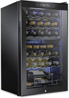 Schmecke 33 Bottle Dual Zone Wine Cooler Refrigerator W/Lock | Large Freestandin