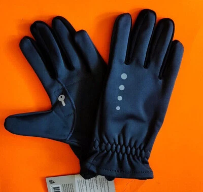 IDEENWELT Warme Damen Softshellhandschuhe dunkelgrau mit Schlüsseltasche NEU