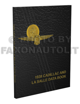1939 Cadillac Data Book V8 V16 and La Salle Dealer Album LaSalle Facts 