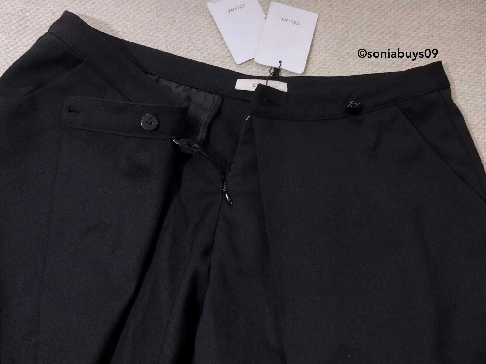 Celine pantaloni da donna neri taglia 42
