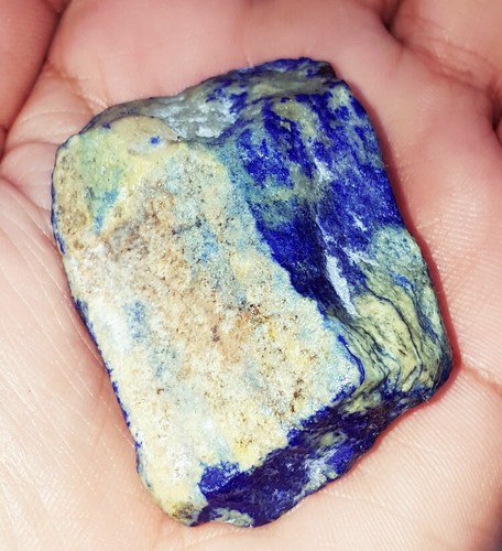 Natural Lapis Lazuli 206.50 Ct Loose Gemstone Certified Unheated Lapis Rough Gem - Picture 2 of 6