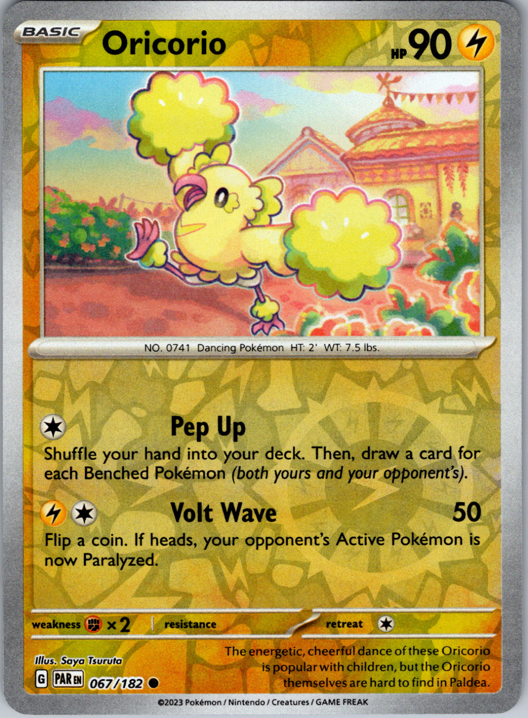 Pokemon - Oricorio - 067/182 - Paradox Rift - Reverse Holo - NM/M