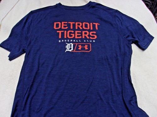 NWT Under Armour loose fit Heat Gear T, men's M, Detroit Tigers, navy blue
