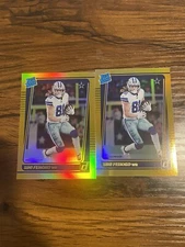 Lot Of (2) 2021 Donruss Simi Fehoko Rated Rookie Gold Holo Premium Stock
