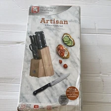 Richardson Sheffield 9 Piece Block Knife Set Artisan See Photos