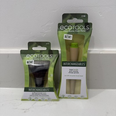 ECO TOOLS Interchangeable LARGE HANDLE & BRONZER BRUSH HEAD- Brand new & sealed!
