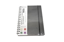 NEXTNOID Weekly Monthly Planner Undated A5 Spiral Black Lay-Flat No-Bleed Paper
