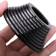 9pcs 82-77-72-67-62-58-55-52-49-37 mm Lens Step Down Filter Ring Set for DSLR