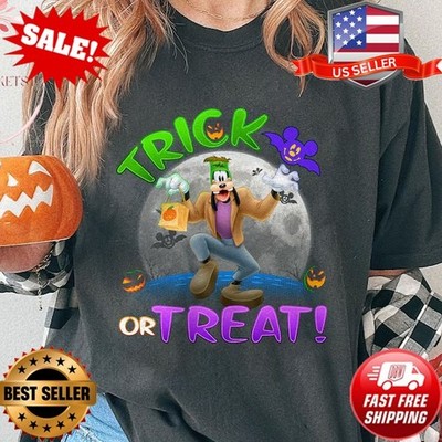 Trick or Treat Goofy Halloween Shirt | Retro Glow Funny Disney Tee