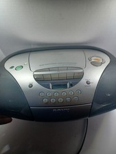Sony CFD-S300 Megabass Boombox CD-Player, AM-FM Radio, Cassette CD Player Broke