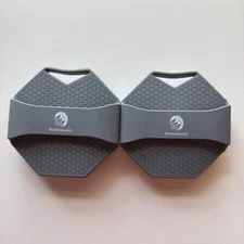 2 in 1 Body Shower Scrubber Wash Exfoliator Silicone Massager Soap Sud 2-Pack