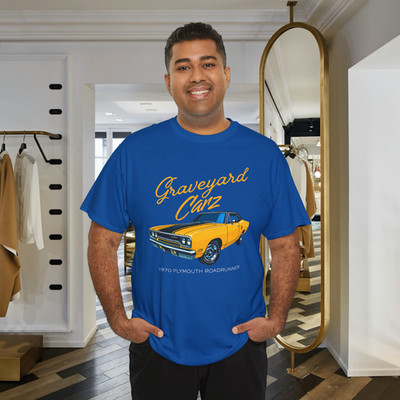 Mopar Roadrunner Yellow Muscle Car T-Shirt
