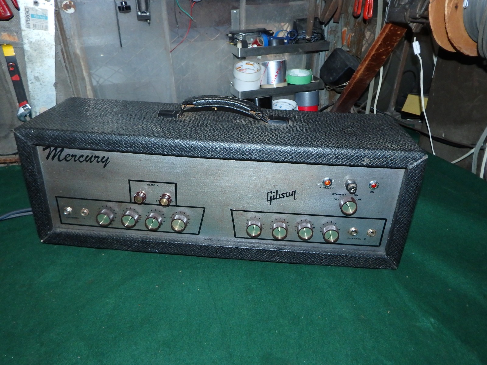 Vintage Gibson Mercury Tube Amp Head 2-Channel 1960s