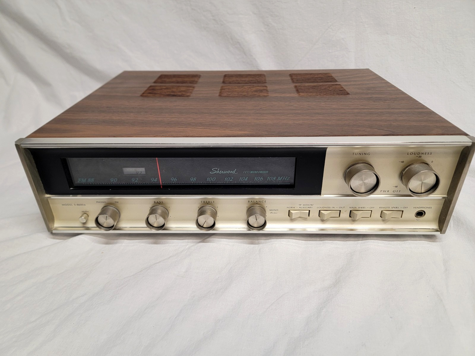 Rare! Vintage Sherwood S-8600A FET/Micro-Circuit Stereo Rece