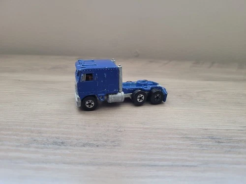 Vintage Rare 1980 Mattel Hot Wheels Steering Rigs Blue Kenworth Semi-Truck Cab