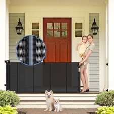 Reinforced Retractable Baby Gates with Support Beam 60" Wide Retractable Dog ...