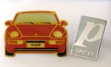 Rare Nos Porsche 968 Promo Car Pin And Pcna Pin - Collectible - 2 Pins Rare Nos Porsche 968 Promo Car Pin And Pcna Pin - Collectible - 2 Pins