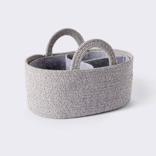 Coiled Rope Diaper Caddy with Dividers - Cloud Island