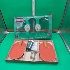 Vintage Table Tennis Set by Premium Complete w Original Box Model No. PR-550