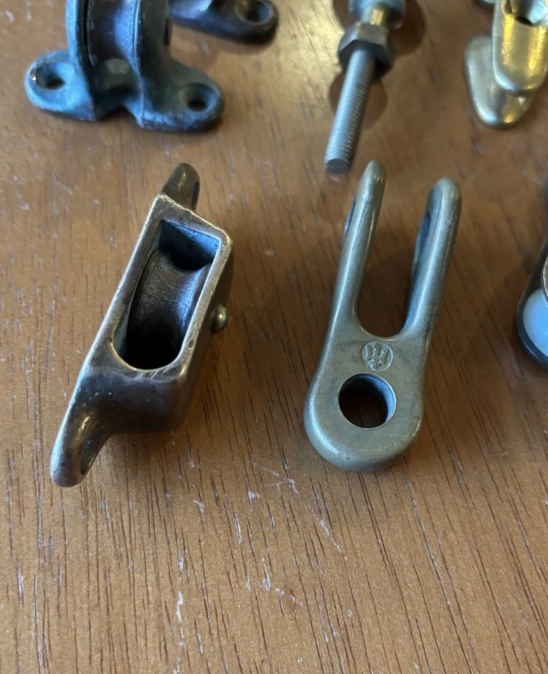 Винтажный Wilcox Crittenden Лодочный Док Латунь Бронза Морское Оборудование Лот Запчастей WC - Изображение 4 из 4