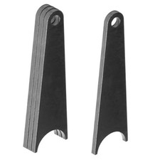 4 Pack 7-3/4" Tall Weld-On Shock Mount Tabs for 1.75" Round Tube, 1/2" Hole,