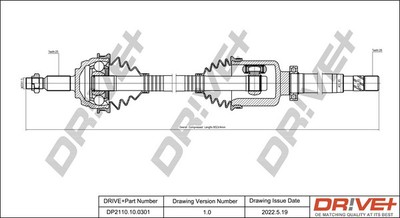 DP2110.10.0301 DRIVE+ Antriebswelle für DACIA