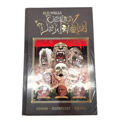 RARE SEALED Ostrov Dr Moreaua Graphic Novel H G Wells Czech Sci Fi Horror HC