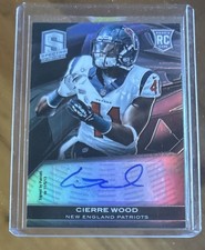 2013 Panini Spectra Rookie Prizm Auto Cierre Wood #7/299 Texans / Patriots RC