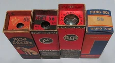 RCA/TUNG-SOL TYPE 56 TRIODE - NOS/NIB - TESTED - ORIGINAL BOXES - PRICE EACH