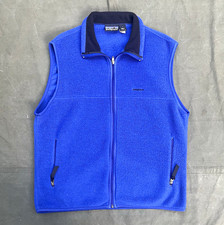 Vintage 90s Patagonia Fleece Zip Up Vest made in USA Synchilla Outdoors Large