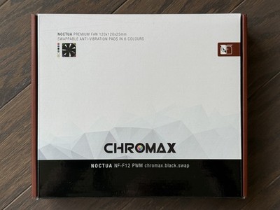 Noctua NF-F12 PWM chromax.Black.swap, Premium Quiet Fan, 4-Pin (120mm, Black)