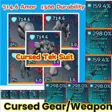 ARK Survival Ascended Cursed Tek Armor/ Weapon/ Gear ⭐⭐MAX STATS PC/XBOX/PS PVE