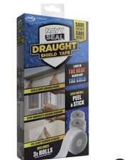 JML Navy Seal Draught Shield Tape 3 Rolls for Door Window Insulation- fast ship