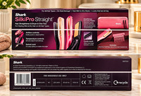 Shark SilkiPro Straight Ceramic Hair Straightener Adjustable Heat Pink HT401UKPK