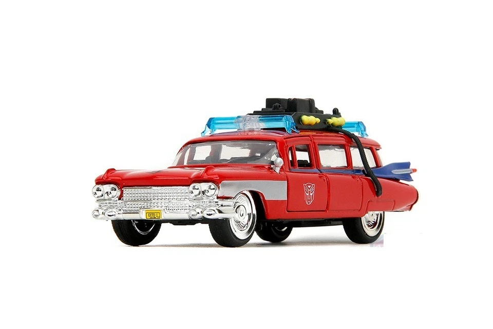 Ghostbusters Ecto-1 Cadillac Ambulance TRANSFORMERS Mash-up 1959 JADA 5'', 1:32 - Image 4 of 4