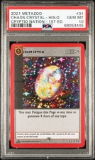 2021 METAZOO CRYPTID NATION 1ST ED #31 CHAOS CRYSTAL-HOLO PSA 10