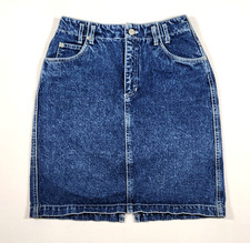 VTG Liz Wear Women's Classic High-Waisted Straight-Cut Denim Skirt - 6