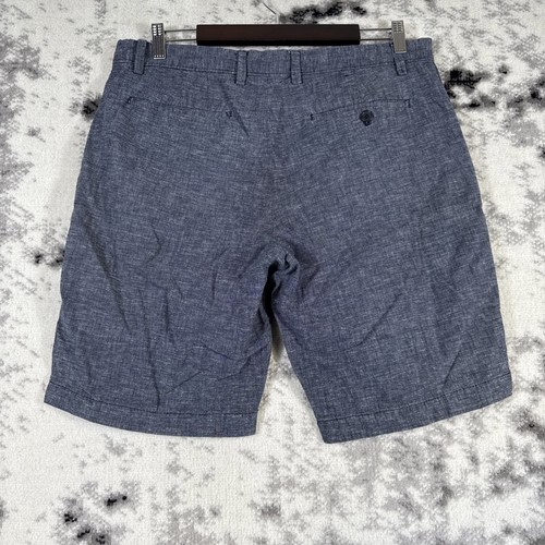 Banana Republic Shorts Mens Size 34 Blue Linen Cotton Preppy Comfort Casual - Picture 2 of 12