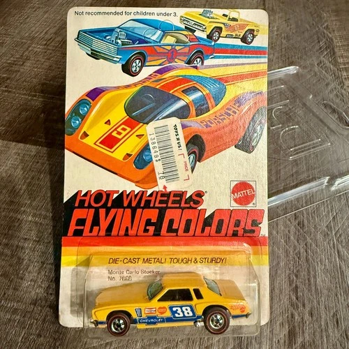 Hot Wheels HW Redline FLYING COLORS 1974 Monte Carlo Stocker 7660 Unpunched Card