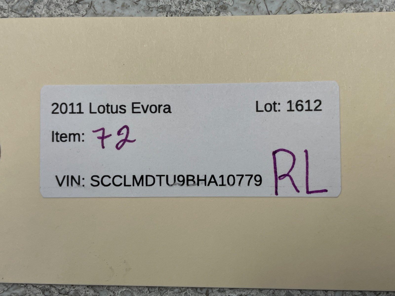 2010-2014 Lotus Evora Rear Left Driver Shock Strut Absorber RWD 1612 OEM