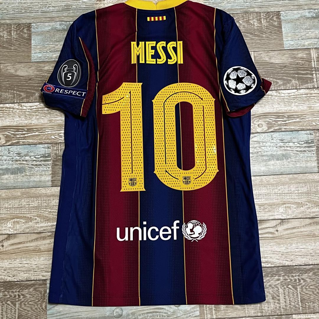 2020/21バルセロナ/L/NEW/#10/ MESSI / オーセンティック NWT Lionel Messi #10 2020-21 Barcelona Player Version