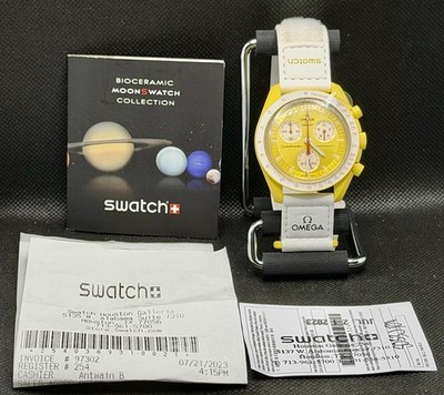 Omega x Swatch MoonSwatch Mission to Sun NIB Complete Set | Box Papers Receipt