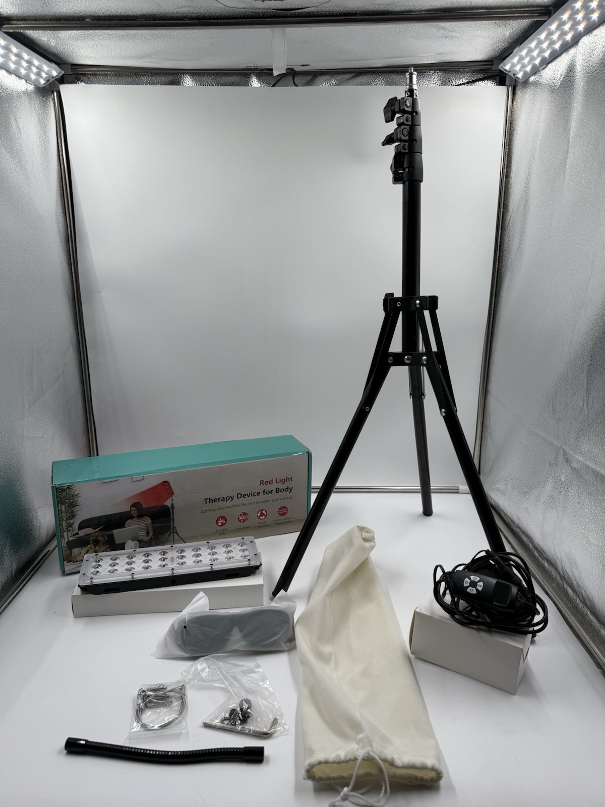 Red Light Therapy Lamp with Stand, 660nm Red & 850nm Infrared Light READ!