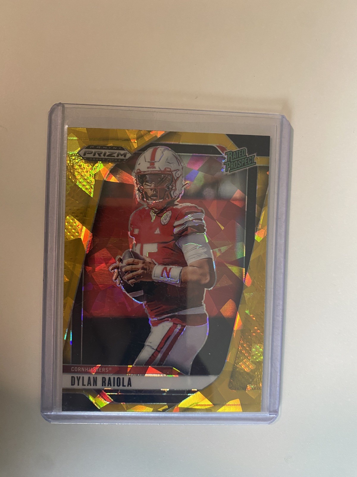2025 Panini Prizm Draft Picks - Dylan Raiola #158 Gold Ice Prizm (RC)