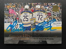 22-23 The Cup Hockey Signature Renditions Combos SR2-TP Owen Power/Tage Thompson