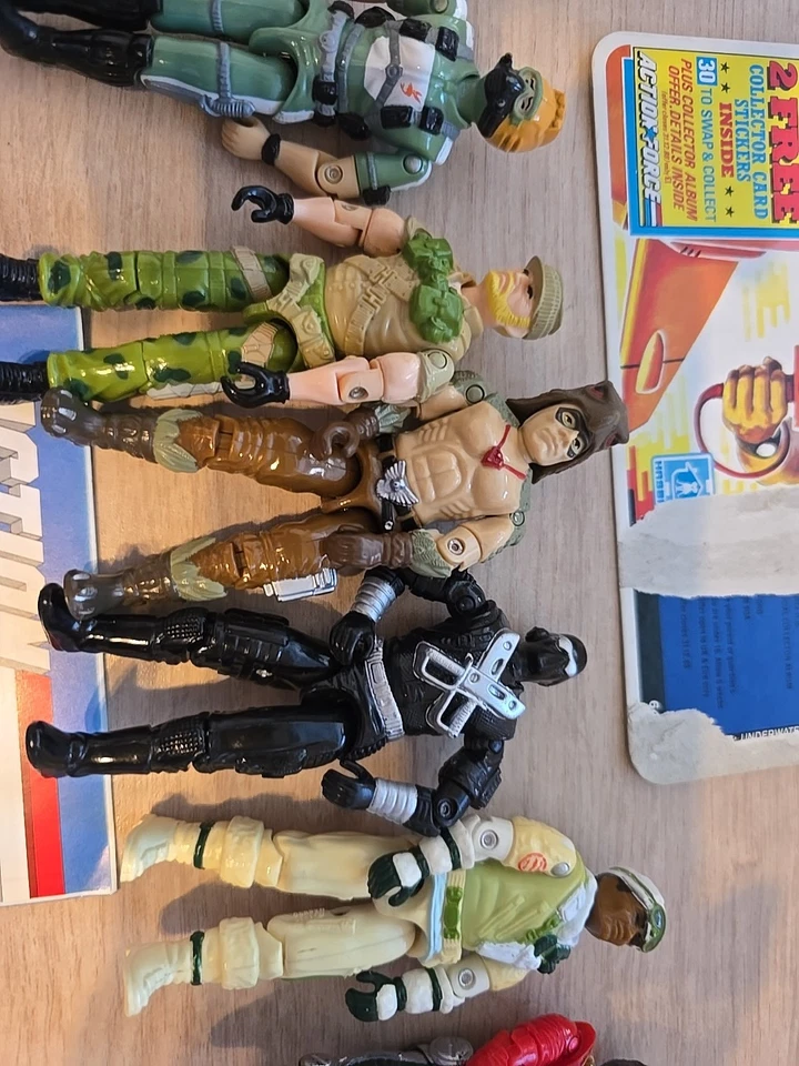 Action Force Vintage Bundle GI Joe Collectible Figures Palitoy 1980s X 6 - Image 3 of 4