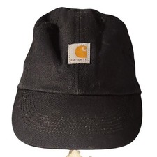 Carhartt Hat Cap Baseball Fitted Youth Child Black Canvas Workwear Outdoor